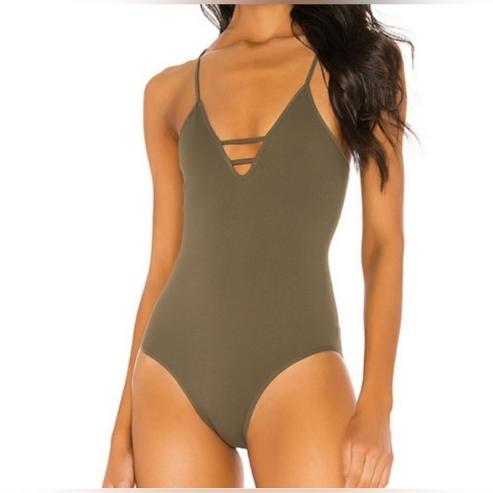 Free People | Dance All Day Bodysuit NWOT | Secret Moss